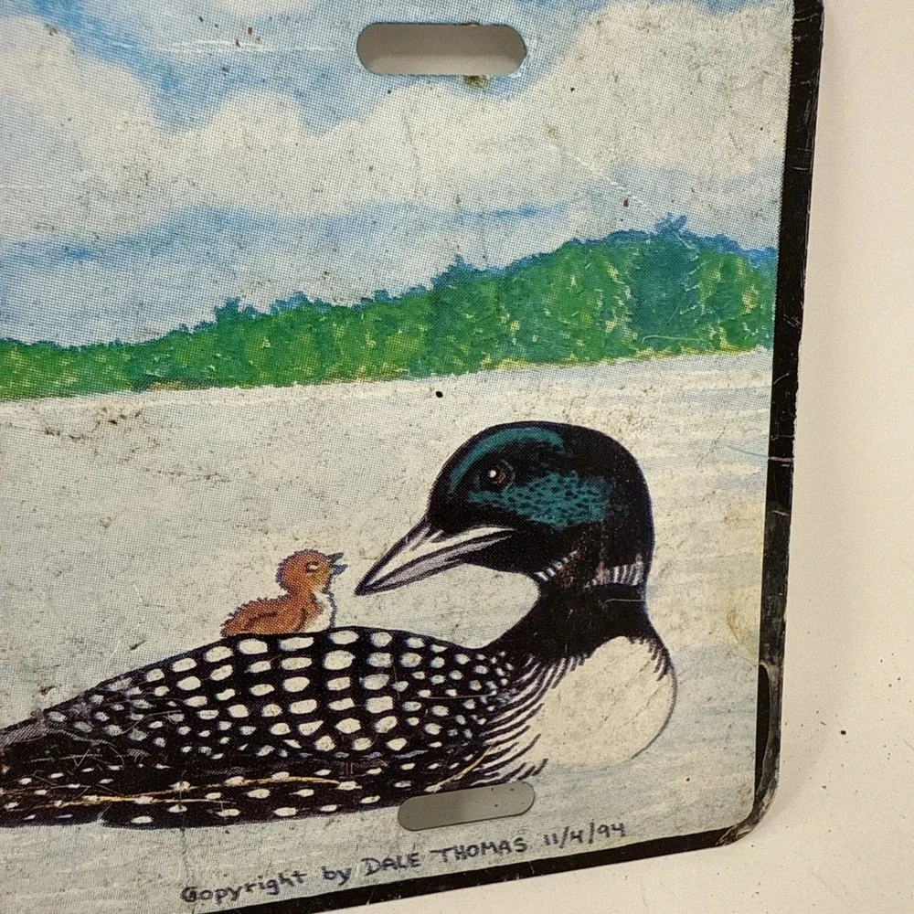 VTG 1994 Maine License Plate Mount Kineo Moosehead Lake Dale Thomas Loons